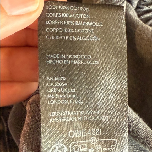 Free People We the Free Black Marci Denim Jumpsuit, size Large - Picture 8 of 13